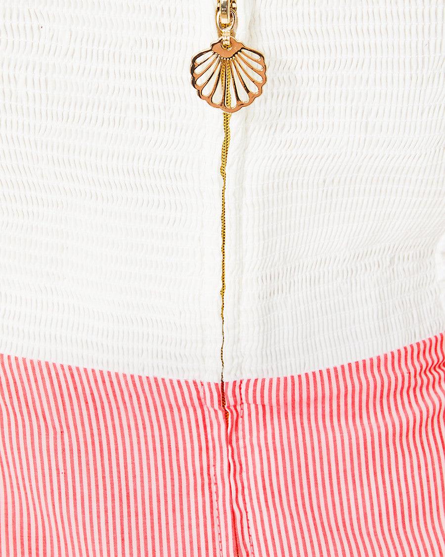 Winslow Eyelet Stripe Combo Dress The Pink Cottage