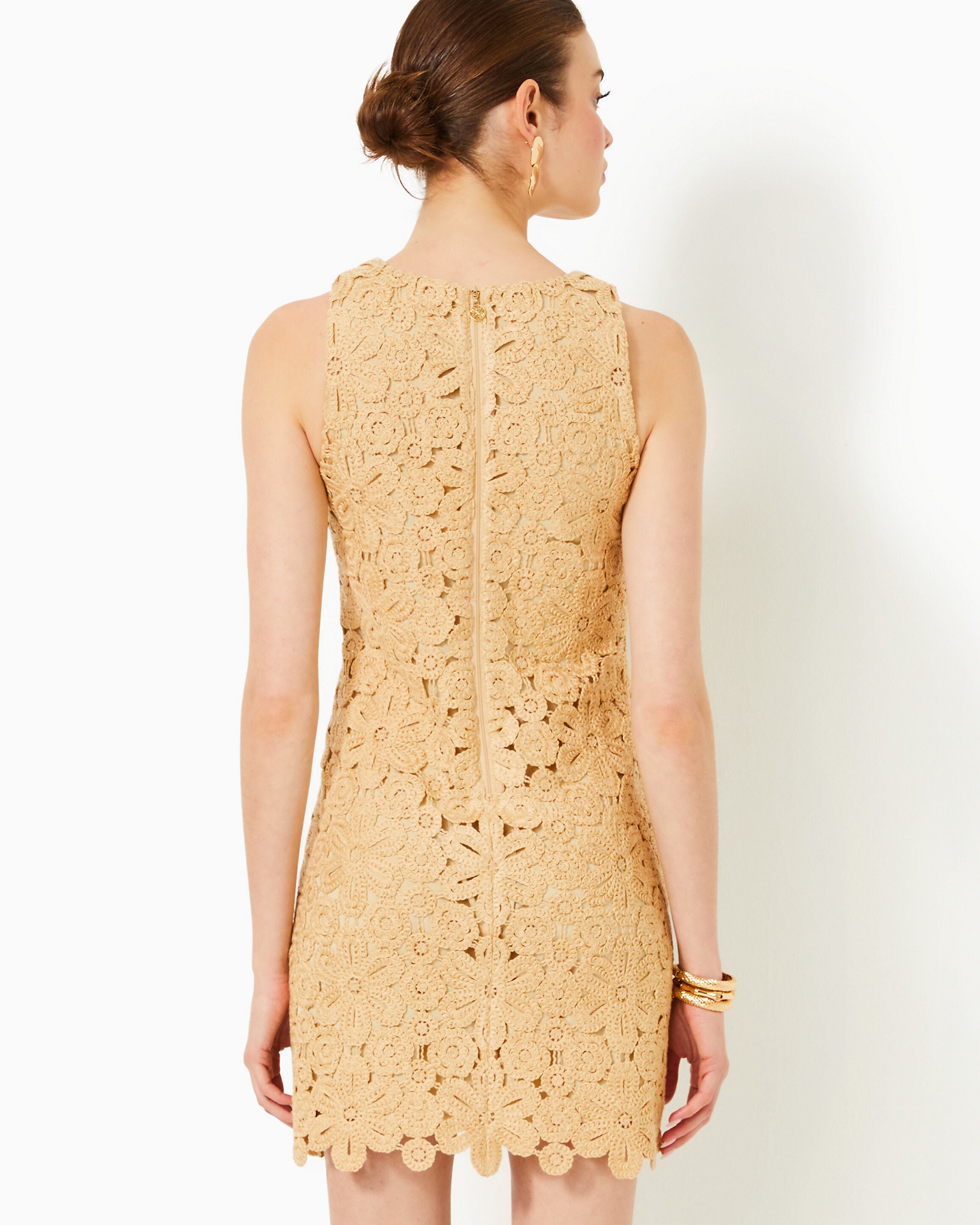 Marquette Crochet Shift Dress